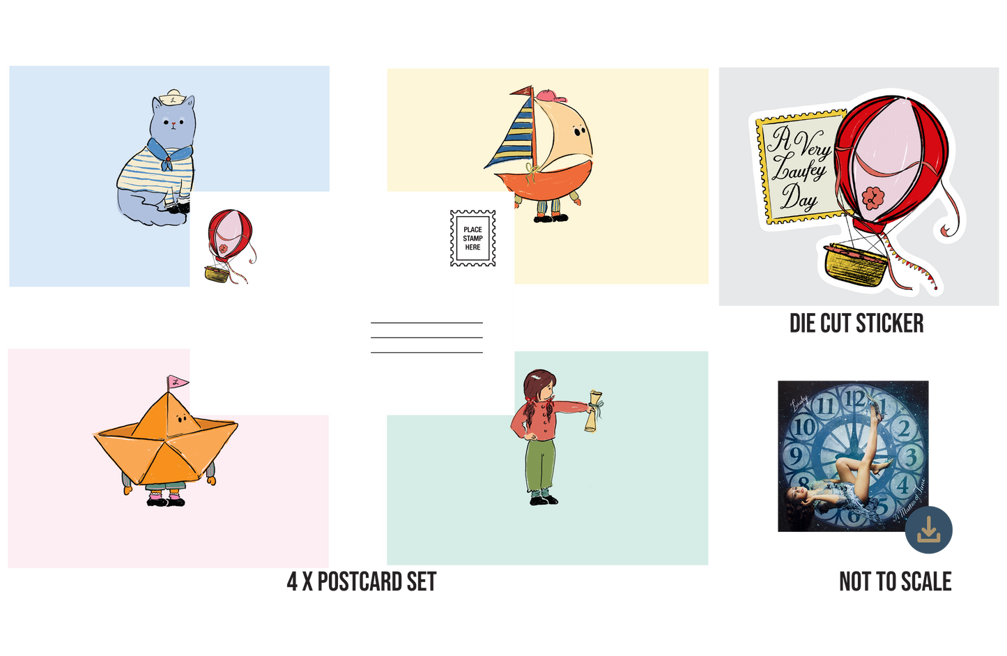 Postcard Set + Digital Download