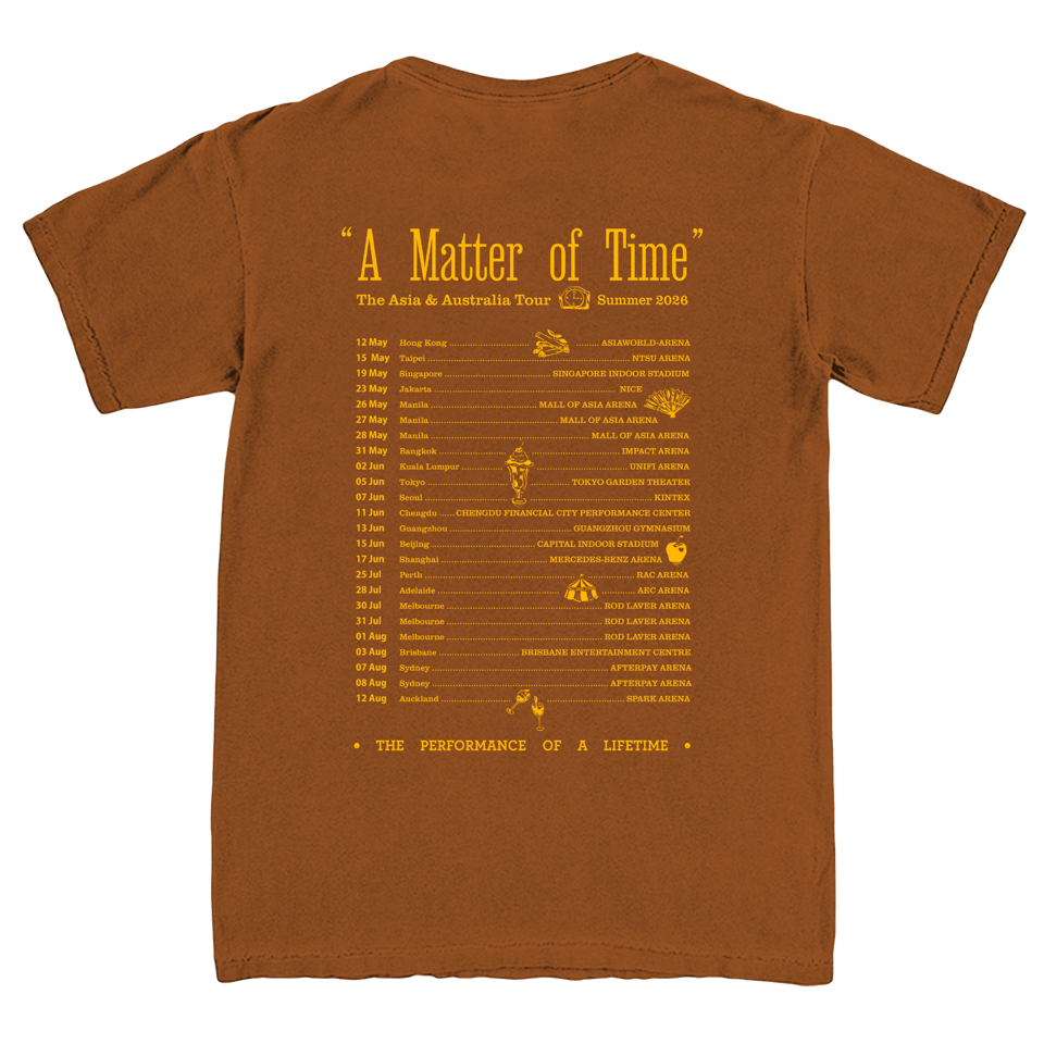 A Matter of Time Brown Tour Tee