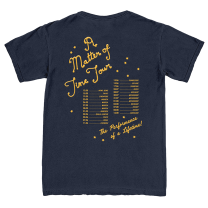 A Matter of Time Navy Tour Tee