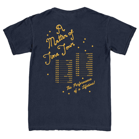 A Matter of Time Navy Tour Tee