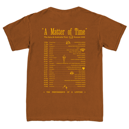 A Matter of Time Brown Tour Tee