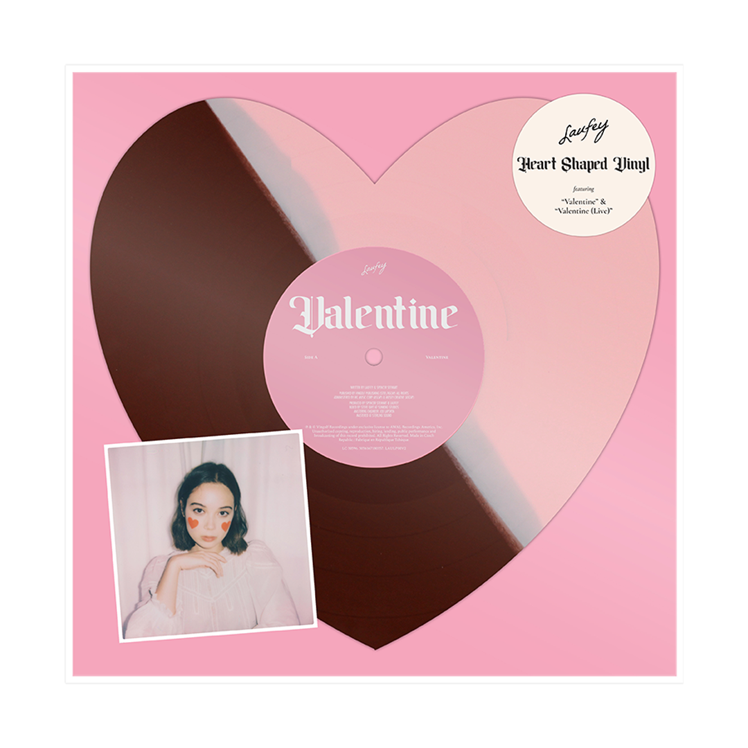 Valentine - Chocolate Strawberry Heart-Shaped Vinyl