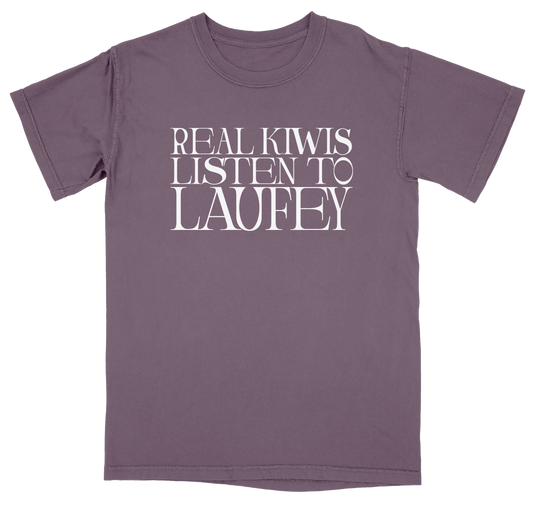 Real KIWIS  Listen To Laufey Berry Tee